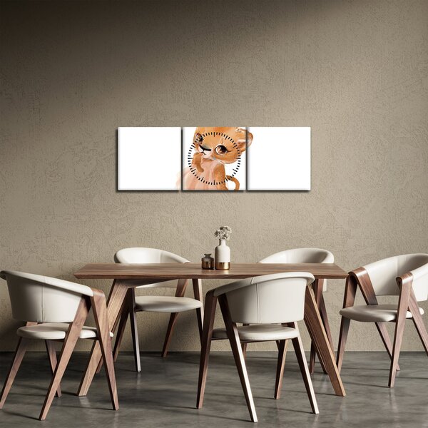 Slika - Akvarelna životinja N⁰6 (sa satom) (90x30 cm)