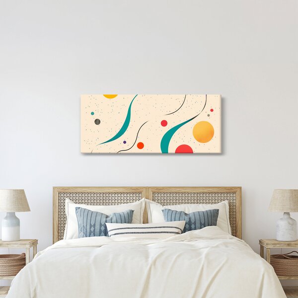Slika - Minimalistična šarena ilustracija (120x50 cm)