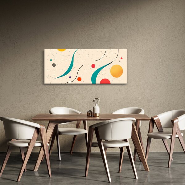 Slika - Minimalistična šarena ilustracija (120x50 cm)