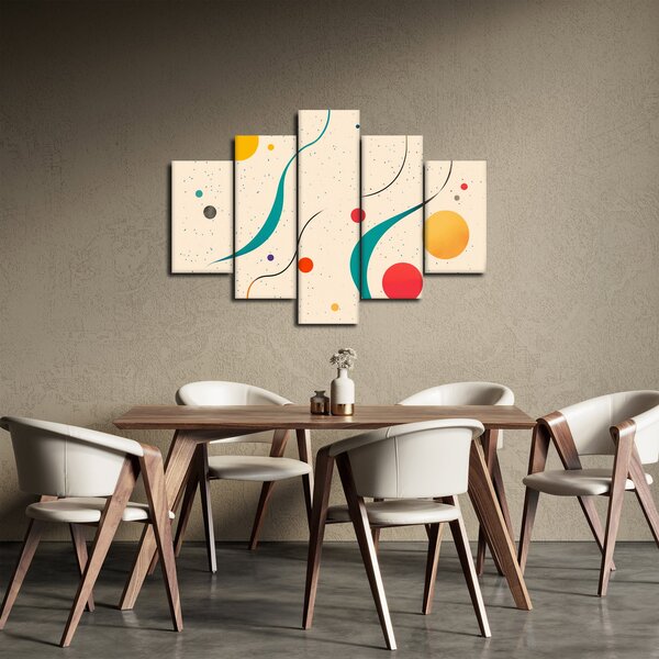 Slika - Minimalistična šarena ilustracija (150x105 cm)