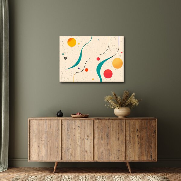 Slika - Minimalistična šarena ilustracija (70x50 cm)