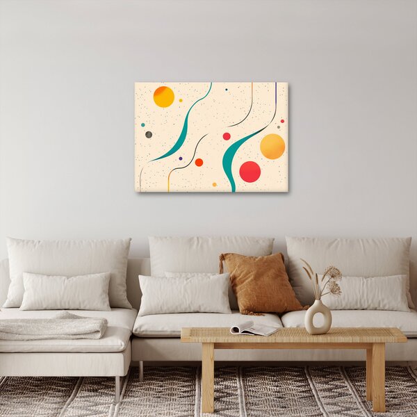 Slika - Minimalistična šarena ilustracija (70x50 cm)