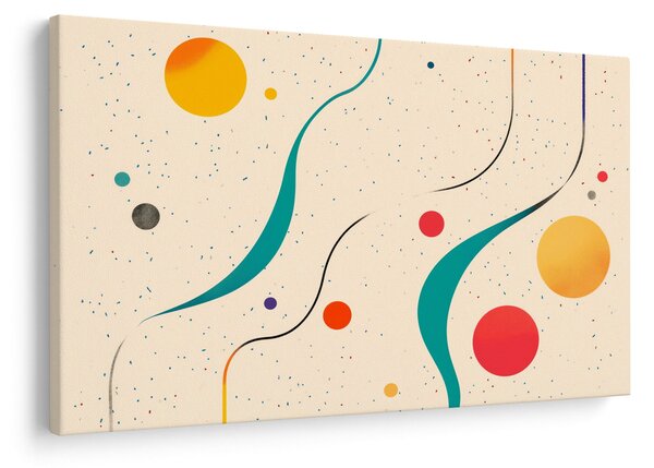Slika - Minimalistična šarena ilustracija (90x60 cm)