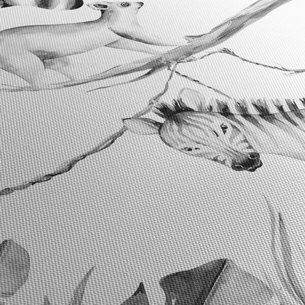 Slika - Akvarel džungla (120x50 cm)