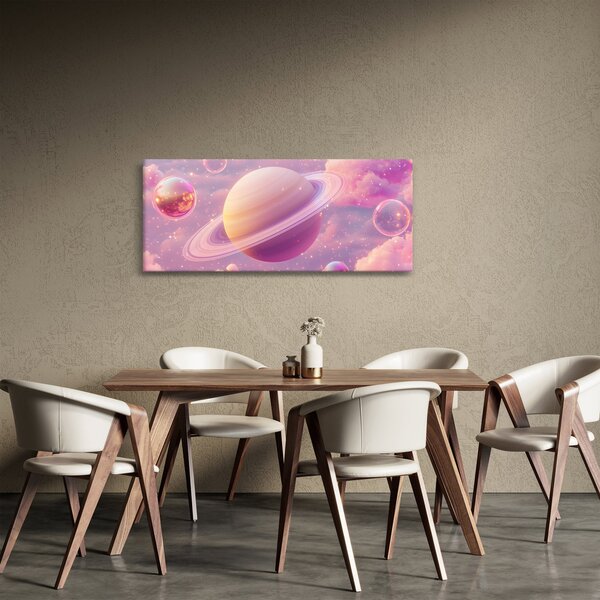 Slika - Ružičasti planet (120x50 cm)