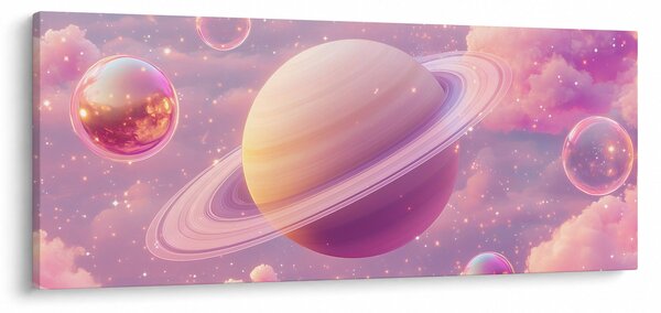 Slika - Ružičasti planet (120x50 cm)