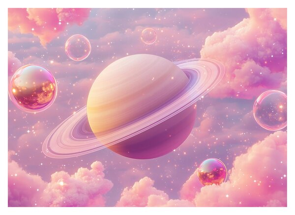 Slika - Ružičasti planet (70x50 cm)
