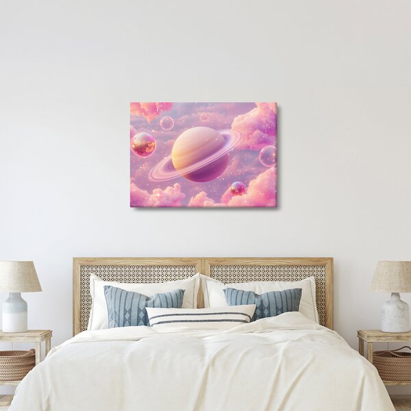 Slika - Ružičasti planet (70x50 cm)