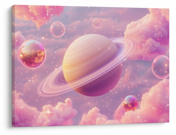 Slika - Ružičasti planet (70x50 cm)