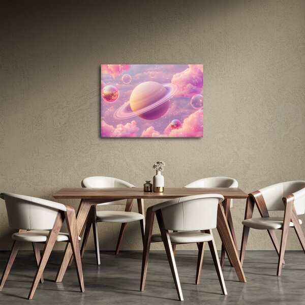 Slika - Ružičasti planet (70x50 cm)