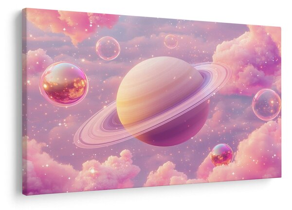 Slika - Ružičasti planet (90x60 cm)
