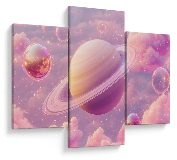 Slika - Ružičasti planet (90x60 cm)