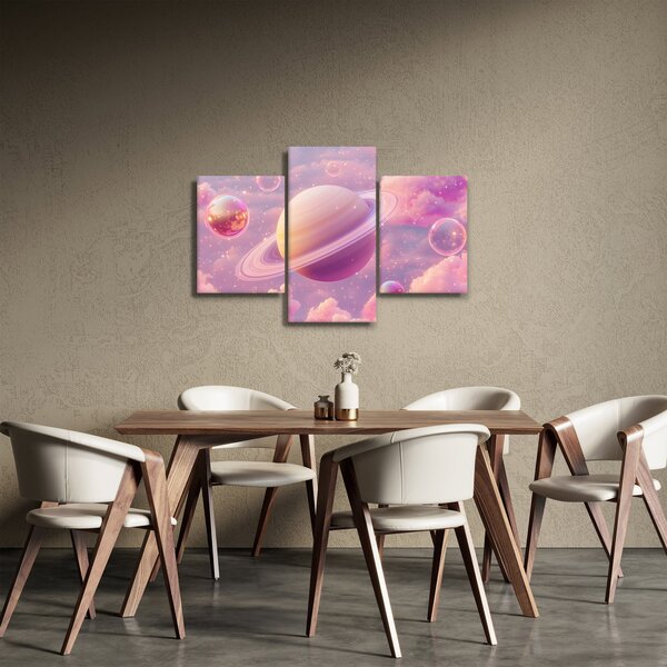 Slika - Ružičasti planet (90x60 cm)