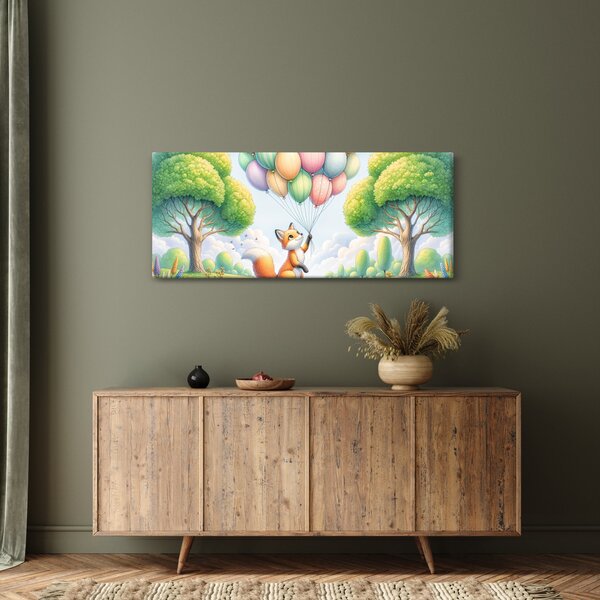 Slika – Sretna lisica (120x50 cm)