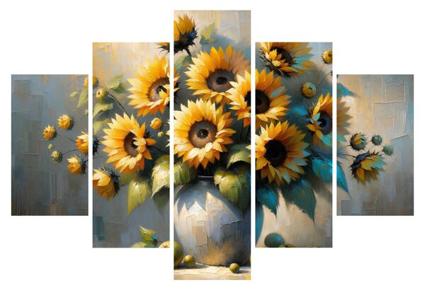 Slika – Vaza sa suncokretima (150x105 cm)