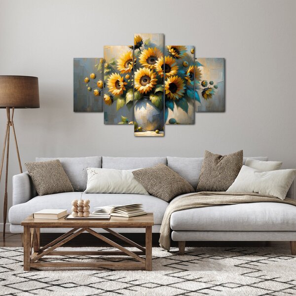 Slika – Vaza sa suncokretima (150x105 cm)