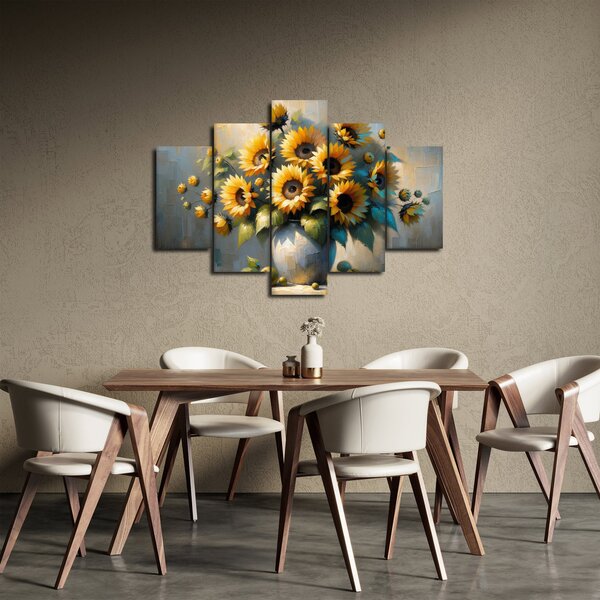 Slika – Vaza sa suncokretima (150x105 cm)