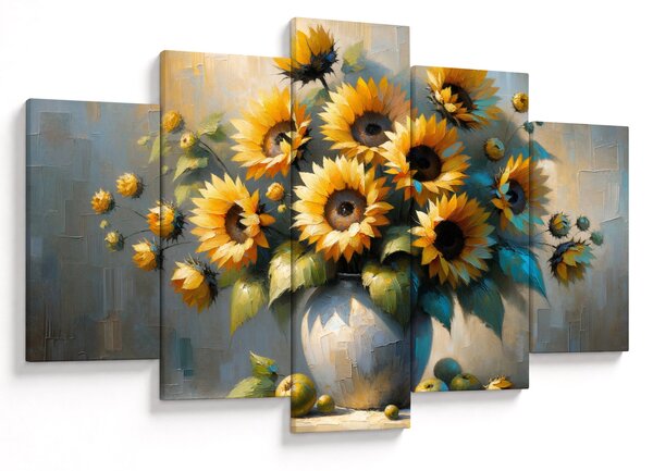 Slika – Vaza sa suncokretima (150x105 cm)