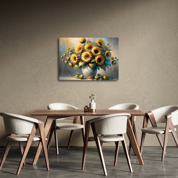 Slika – Vaza sa suncokretima (70x50 cm)