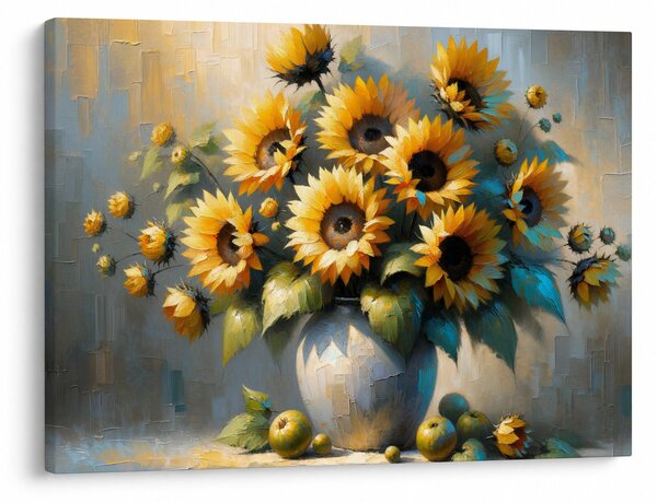 Slika – Vaza sa suncokretima (70x50 cm)