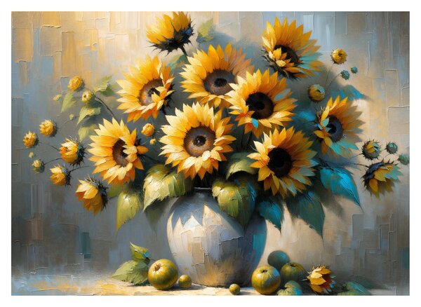Slika – Vaza sa suncokretima (70x50 cm)