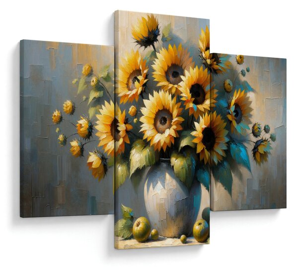 Slika – Vaza sa suncokretima (90x60 cm)