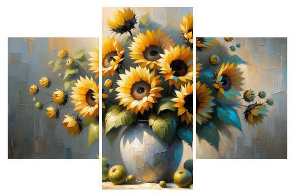 Slika – Vaza sa suncokretima (90x60 cm)