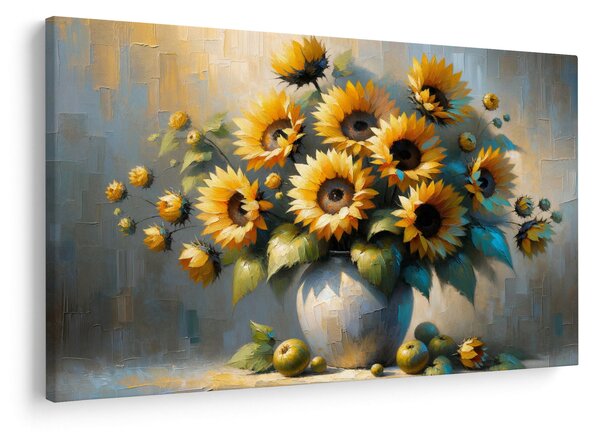 Slika – Vaza sa suncokretima (90x60 cm)