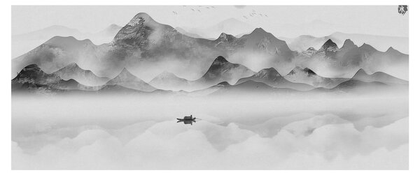 Slika - Japansko jezero (120x50 cm)