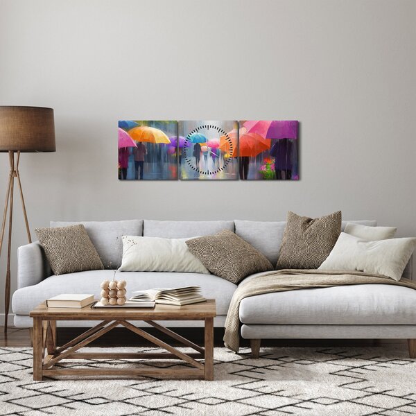 Slika - Kišni dan (sa satom) (90x30 cm)