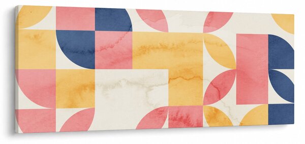 Slika - Apstrakcija s retro uzorcima (120x50 cm)