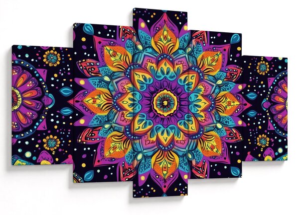 Slika - Kaleidoskopska mandala (150x105 cm)