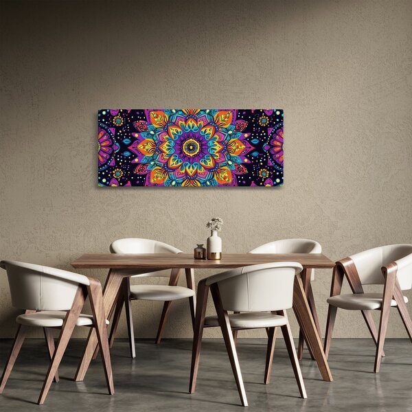 Slika - Kaleidoskopska mandala (120x50 cm)