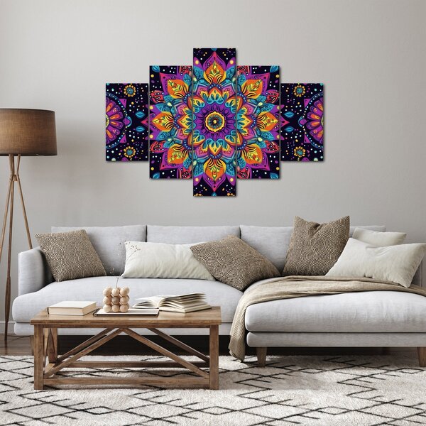 Slika - Kaleidoskopska mandala (150x105 cm)