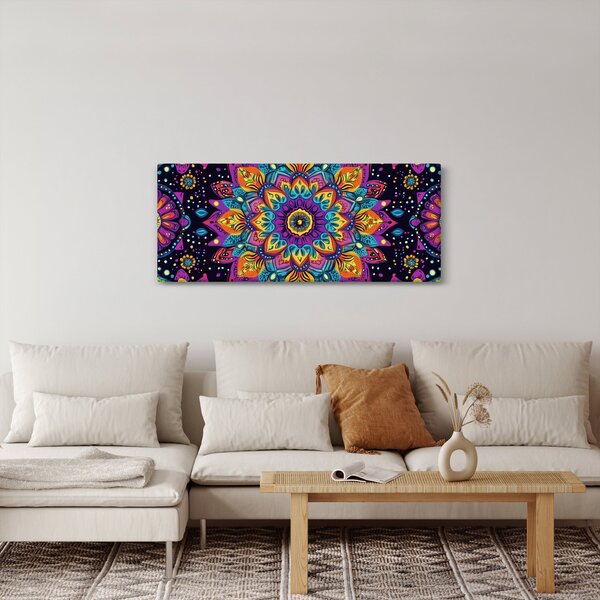 Slika - Kaleidoskopska mandala (120x50 cm)