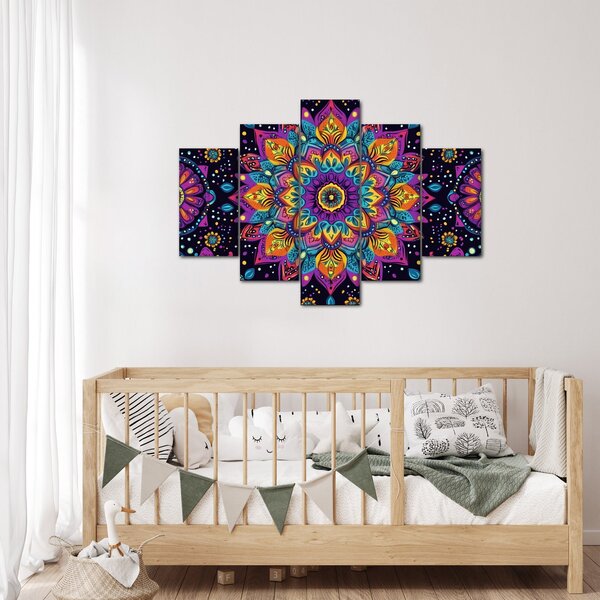 Slika - Kaleidoskopska mandala (150x105 cm)