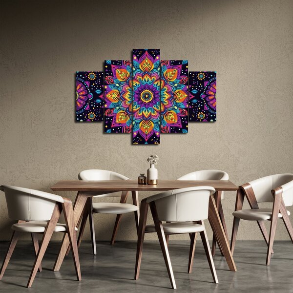 Slika - Kaleidoskopska mandala (150x105 cm)