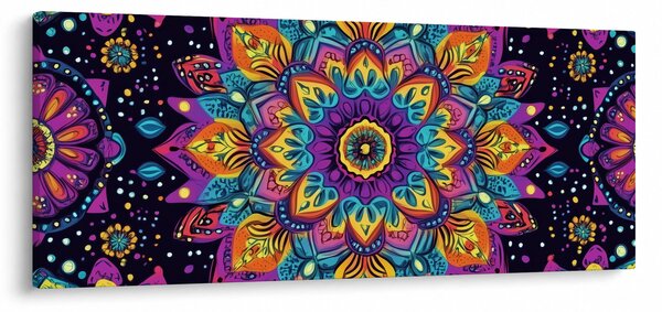 Slika - Kaleidoskopska mandala (120x50 cm)