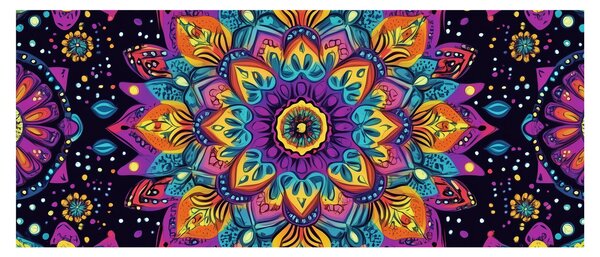 Slika - Kaleidoskopska mandala (120x50 cm)
