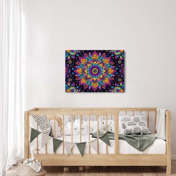 Slika - Kaleidoskopska mandala (70x50 cm)