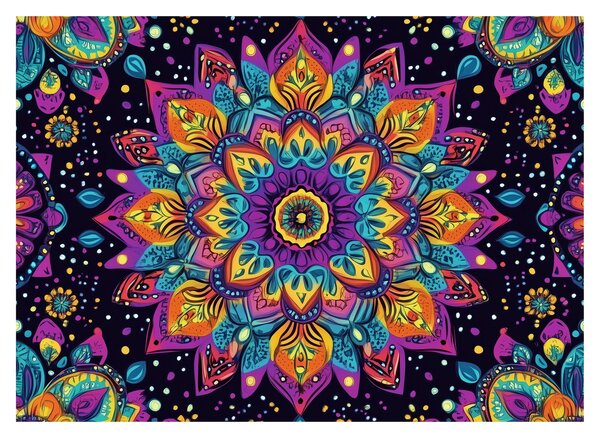 Slika - Kaleidoskopska mandala (70x50 cm)