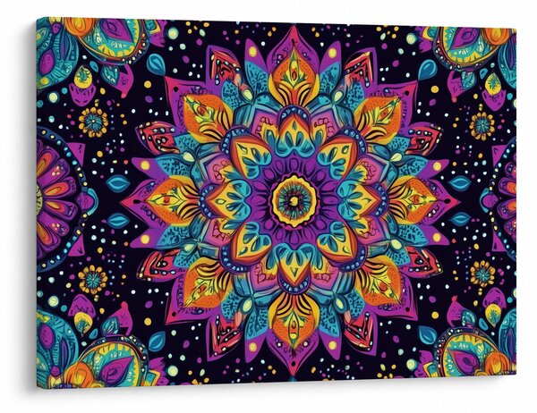 Slika - Kaleidoskopska mandala (70x50 cm)