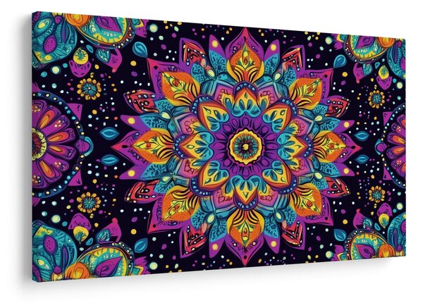 Slika - Kaleidoskopska mandala (90x60 cm)