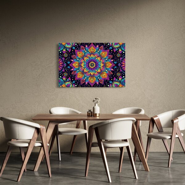 Slika - Kaleidoskopska mandala (90x60 cm)
