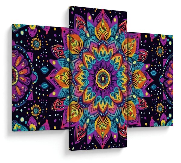 Slika - Kaleidoskopska mandala (90x60 cm)