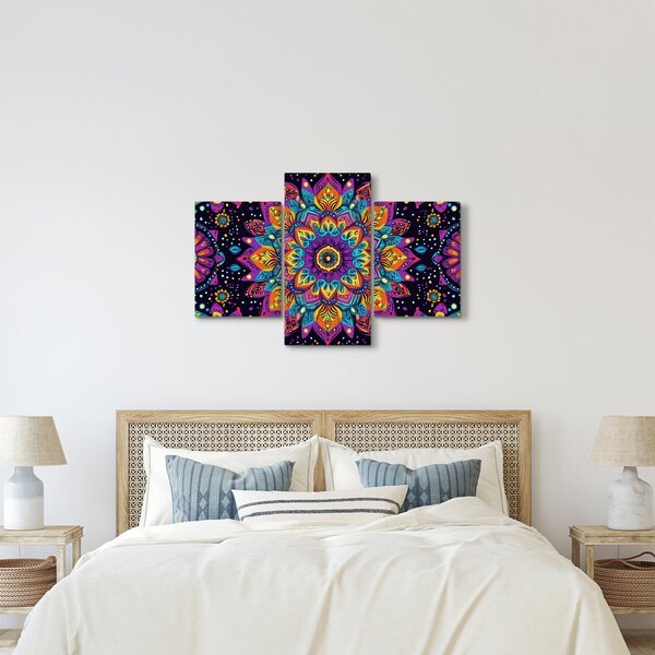 Slika - Kaleidoskopska mandala (90x60 cm)