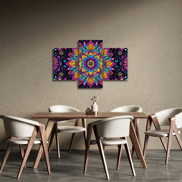 Slika - Kaleidoskopska mandala (90x60 cm)