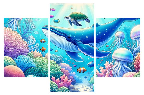 Slika – Podvodni svijet (90x60 cm)