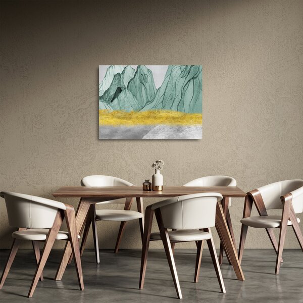 Staklena slika - Smaragdne planine N⁰1 (70x50 cm)
