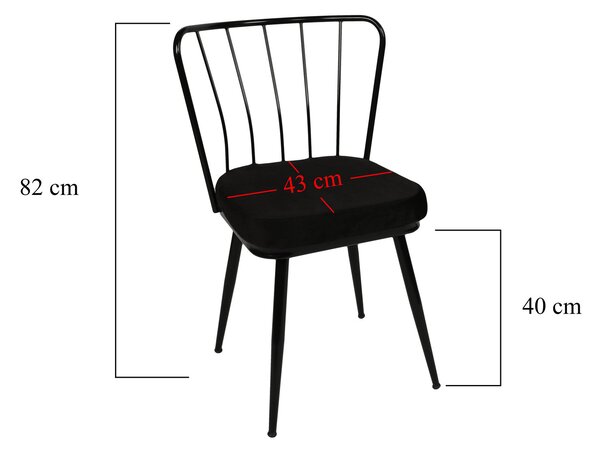 Zondo.hr Set stolica 2x Ypsilon (crna). Akcija -32%. 1073155